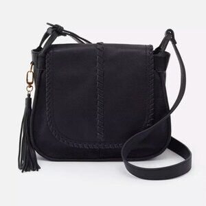 HOBO Brio Black Saddle Bag Purse